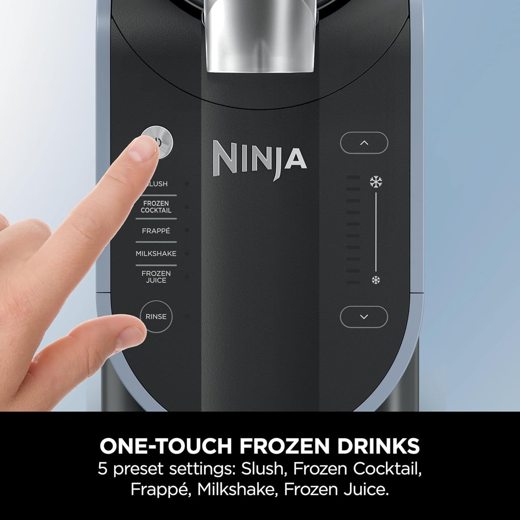 Ninja Slushi FS301UK Eismaschine, 1,9 l, 5 Voreinstellungen, Schnellkühlung, Arktisblau/Grau