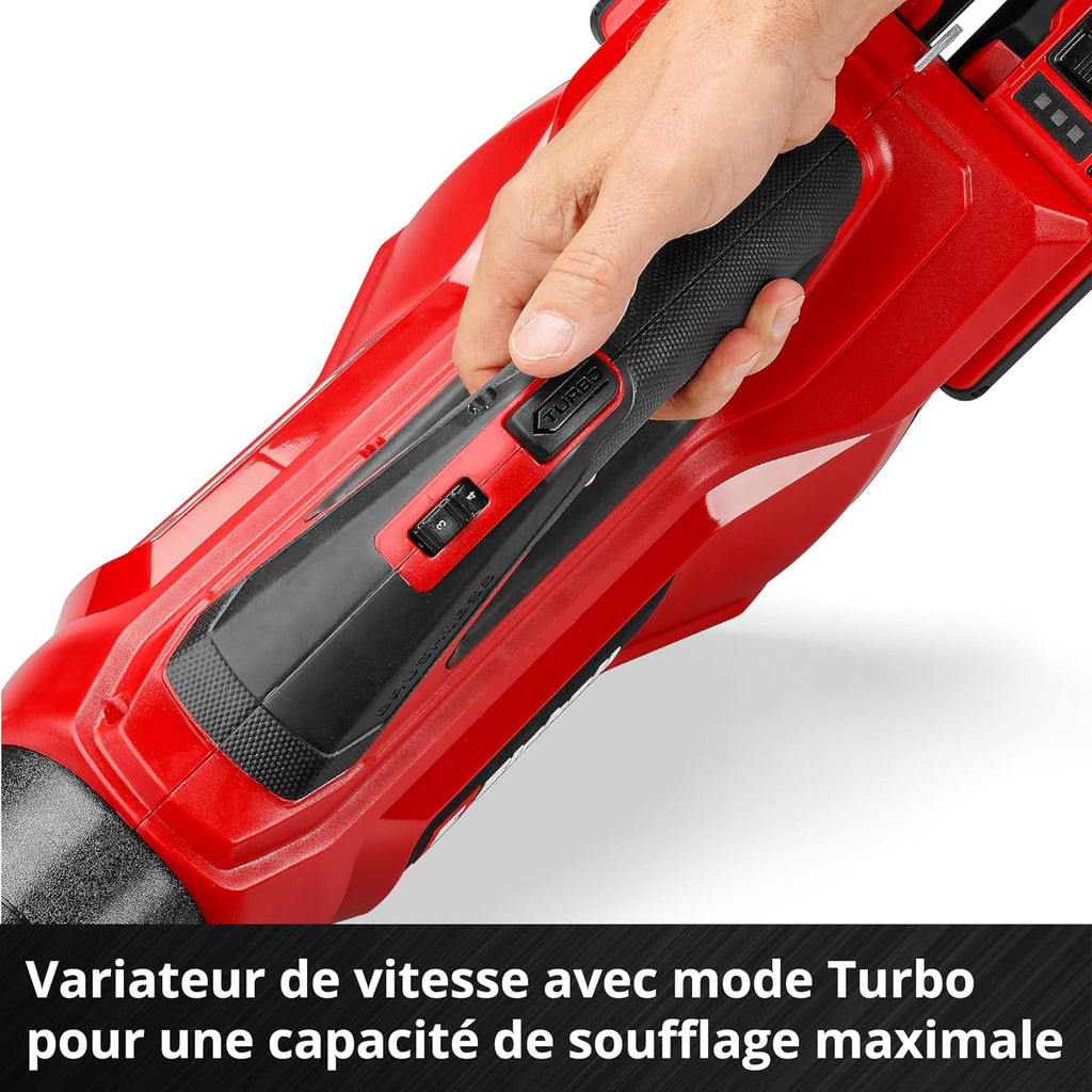 Einhell Professional Cordless Leaf Blower GP-LB 36/230 Li E BL-Solo Power X-Change (36 V, Airflow 230 km/h, Word without Carbon, Speed Control, Tube in 3 Parts, Without Battery)