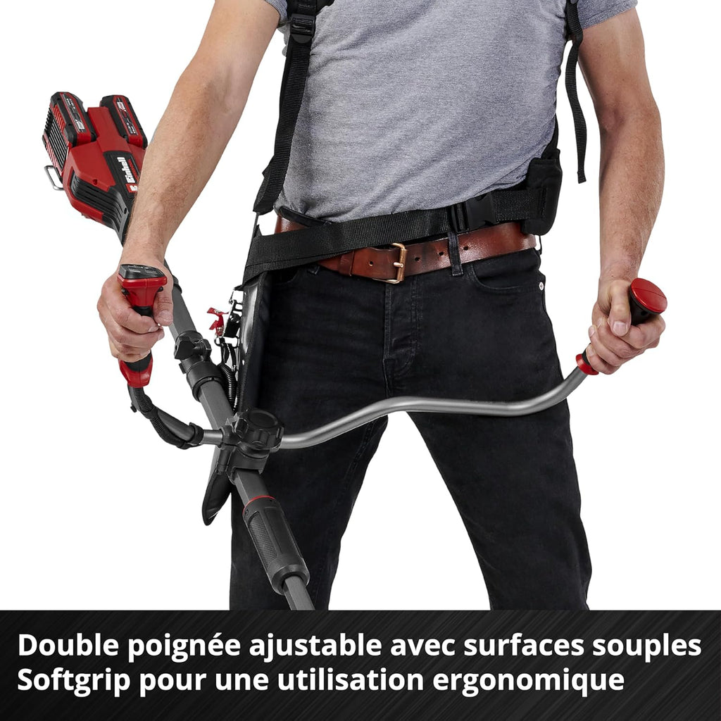 Einhell Professional Cordless Brushcutter GP-BC 36/430 Li BL-Solo Power X-Change (36V, Carbonless Motor, Cutting Width 43 cm, Autom-Lead Double Wire Spool, 3-Tooth Blade, Without Battery)