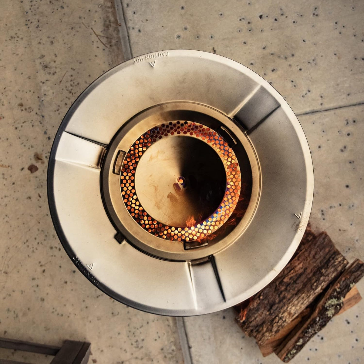 Solo Stove Yukon Heat Distributor for Fire Bowl with 3 Removable Feet, Accessories for Yukon Fire Pit, Efficient Heat Distribution, Stainless Steel, Dimensions (H x D): 28 x 76 cm, 4.5 kg