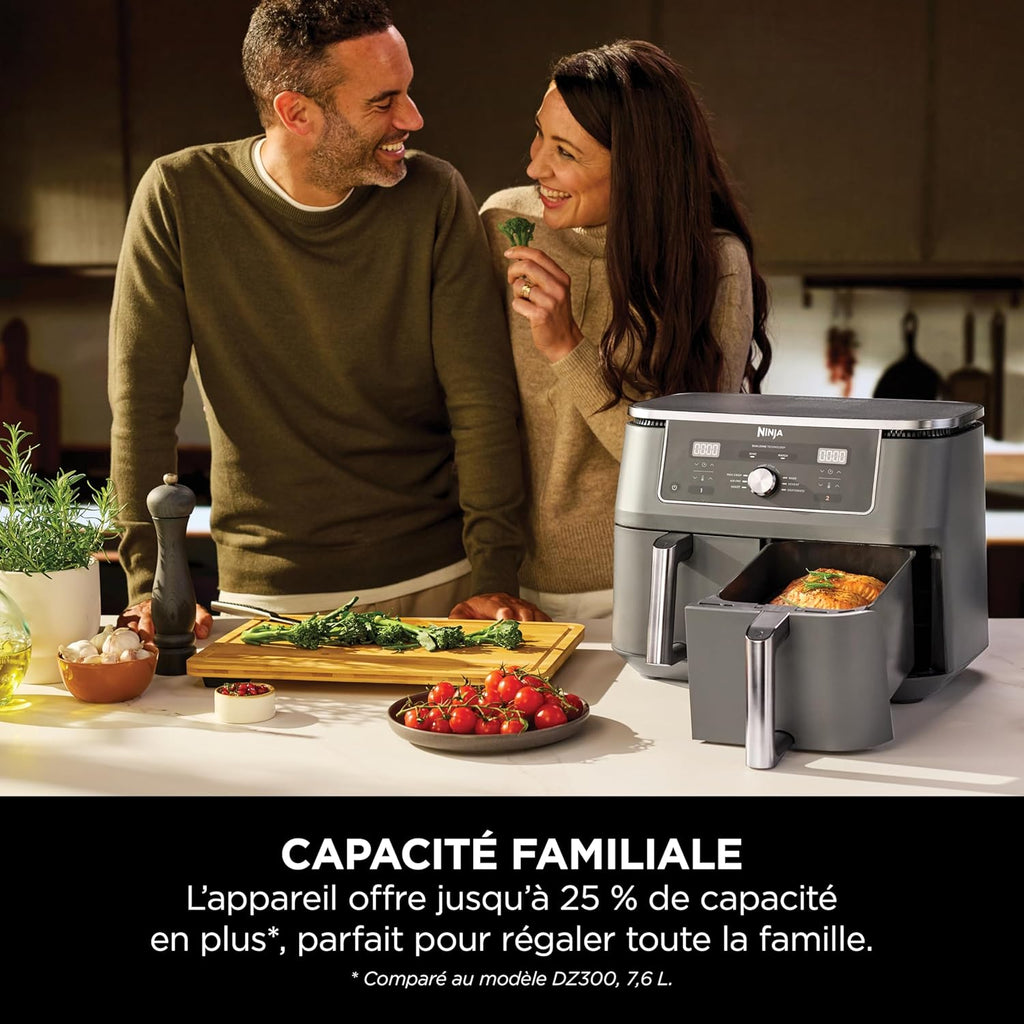 Ninja MAX DualZone, Air Fryer XL, 2 Drawers, 9.5 L, 6-in-1, DZ400EU