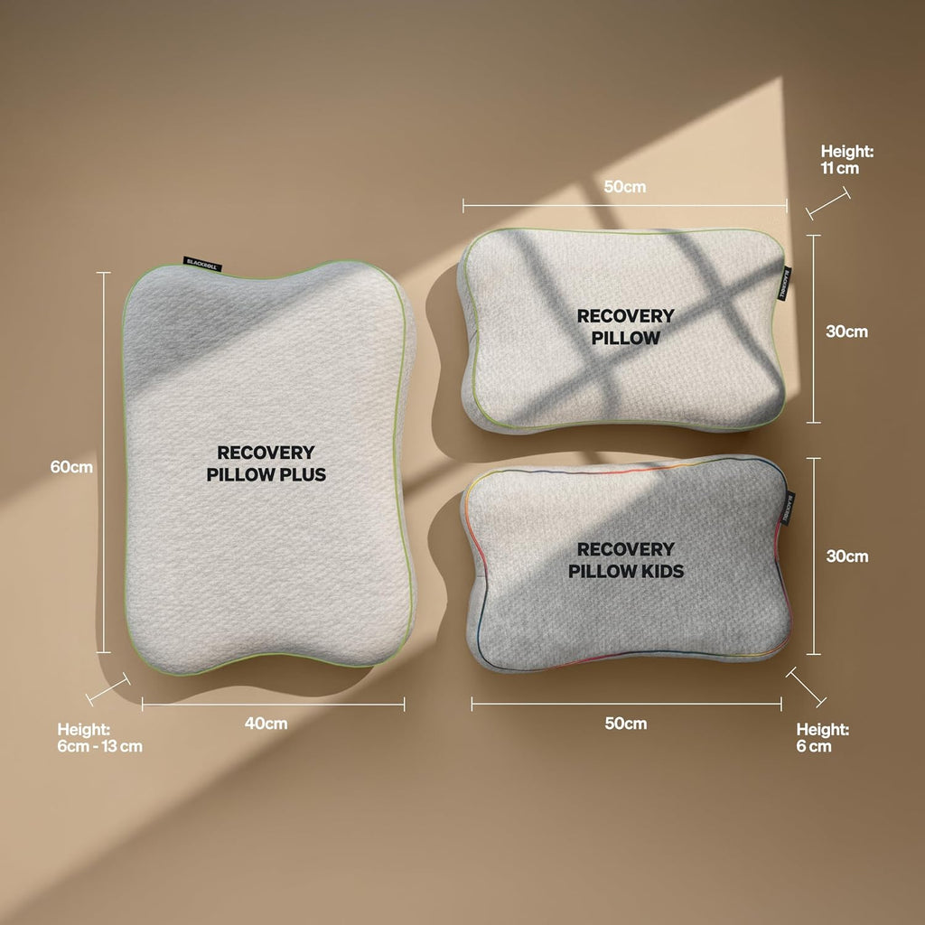 BLACKROLL Kopfkissen Recovery Pillow Kids aus Memory-Foam für Kinder ab 4 Jahren, Atmungsaktiv, Ergonomisch, 50x30x6 cm