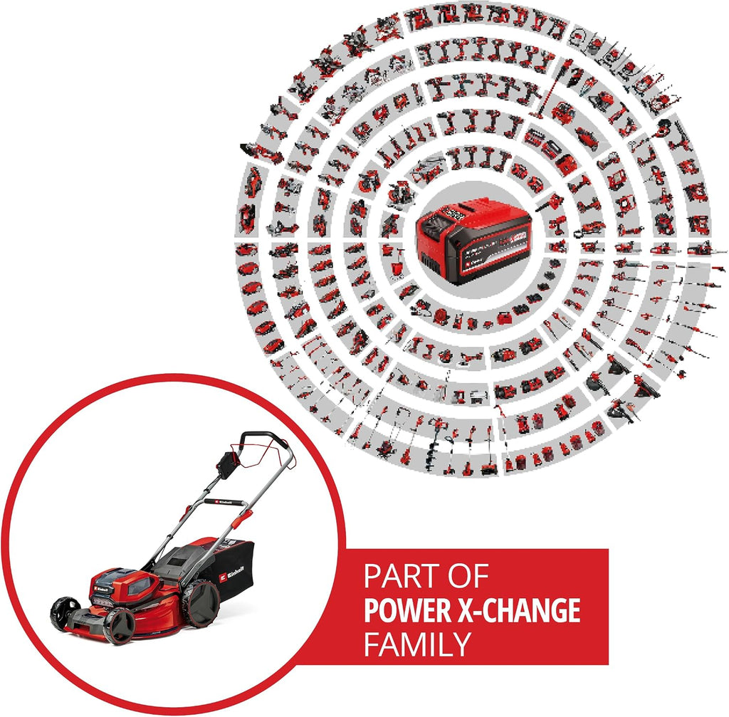 Einhell Cordless Lawnmower GP-CM 36/52 S Li BL Kit (4x5,2 Ah)