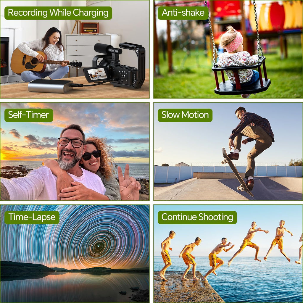 Firephoto Video Camera Camcorder 5K 56MP Vlogging Camera for YouTube