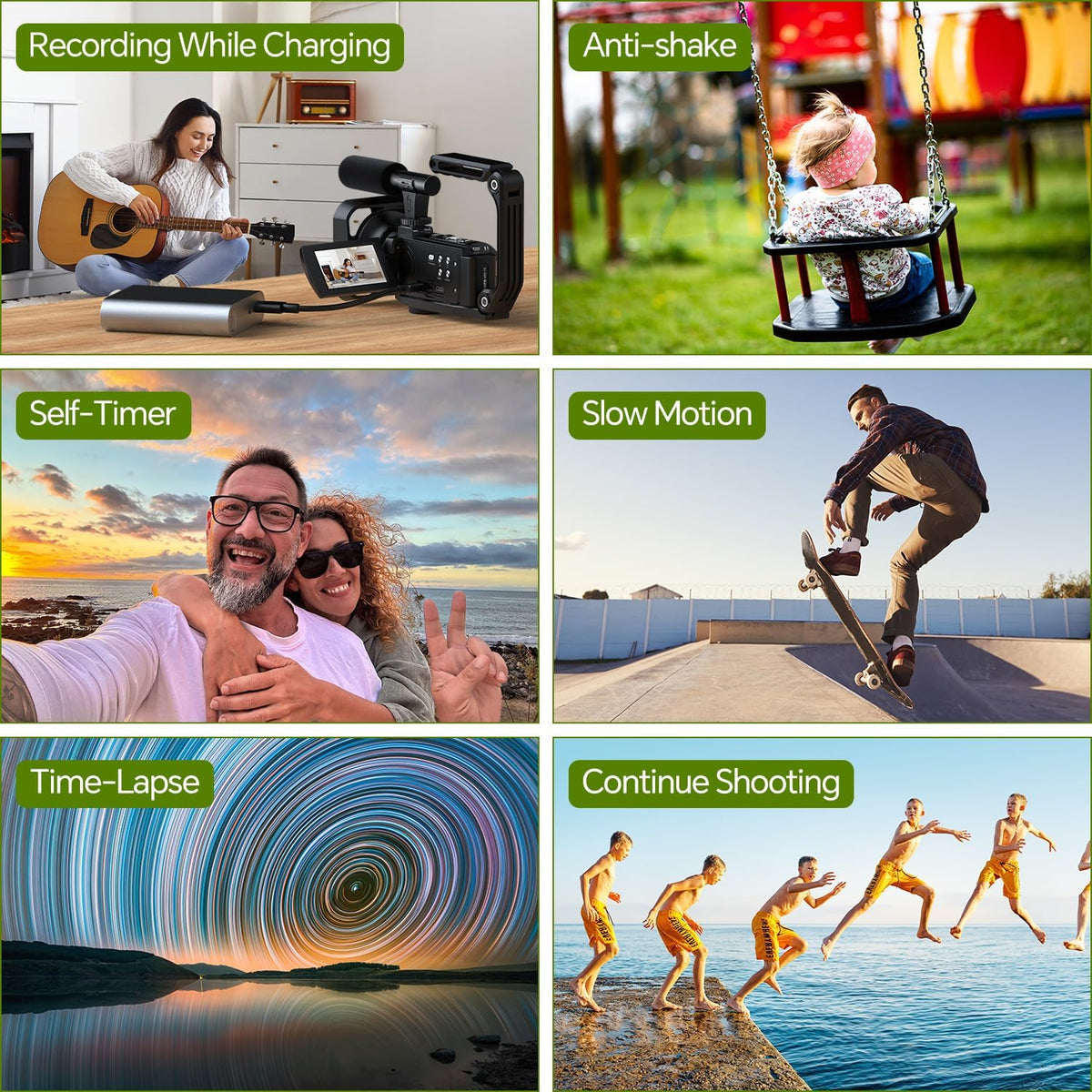 Firephoto Video Camera Camcorder 5K 56MP Vlogging Camera for YouTube