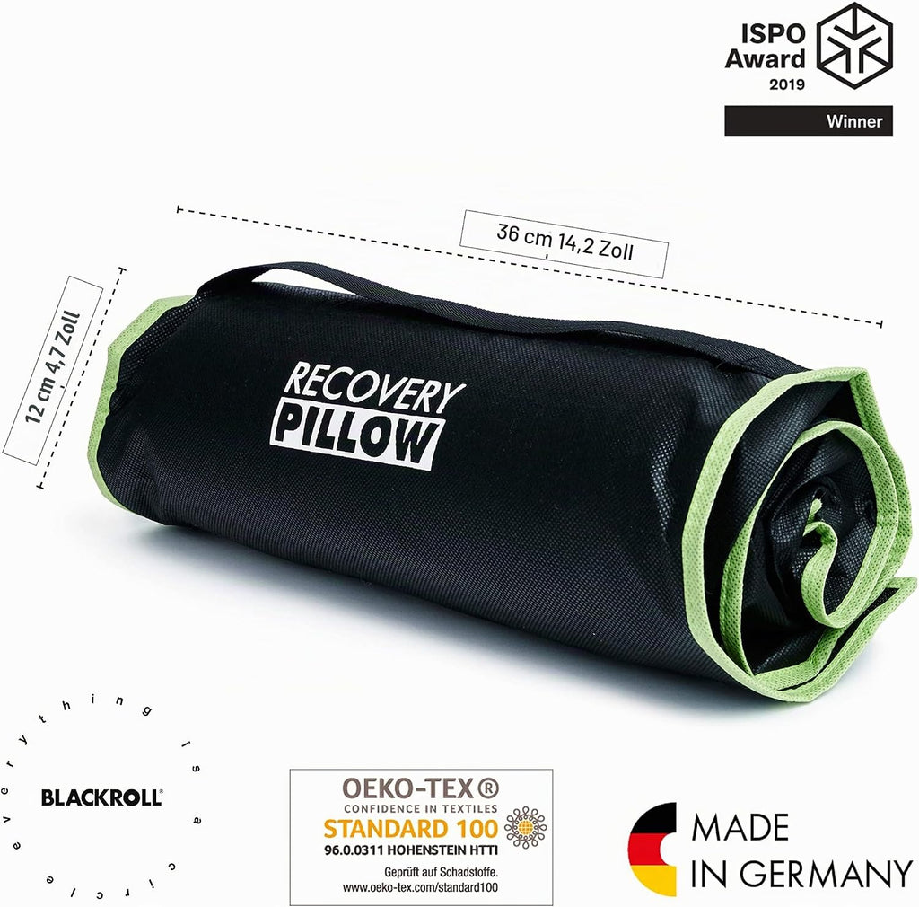 Blackroll Recovery Pillow – Orthopaedic HWS Pillow (Neck Support Cushion) Made of Viscose Memory Foam - Made in Germany