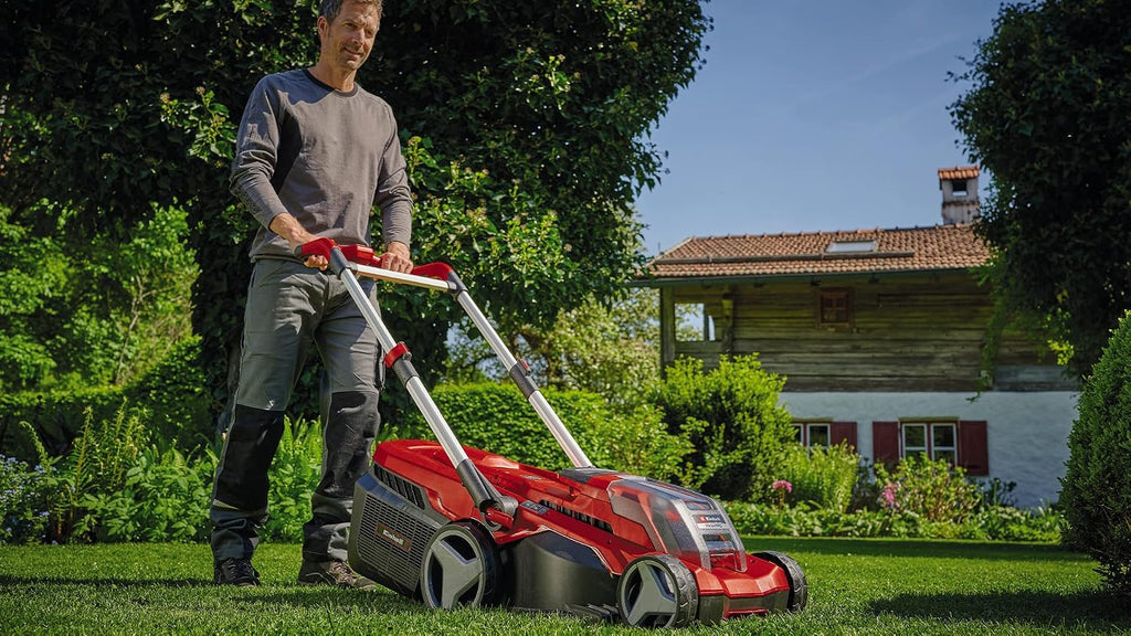 Einhell Professional Cordless Lawnmower RASARRO 36/38 Kit (2x4,0 Ah)