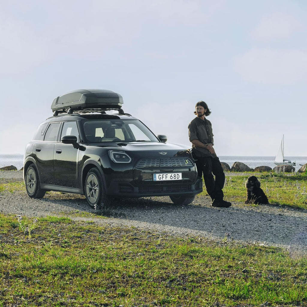 Thule Force 3 XL 645800 Dachbox, 500L, 75 kg, AeroSkin, PowerClick, SlideLock, Schwarz Matt