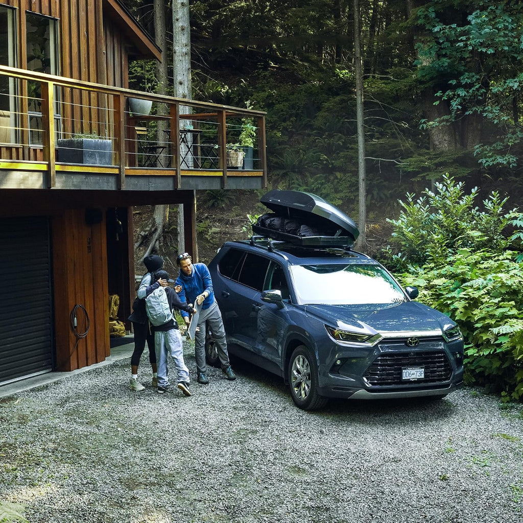 Thule Force 3 XL 645800 Dachbox, 500L, 75 kg, AeroSkin, PowerClick, SlideLock, Schwarz Matt