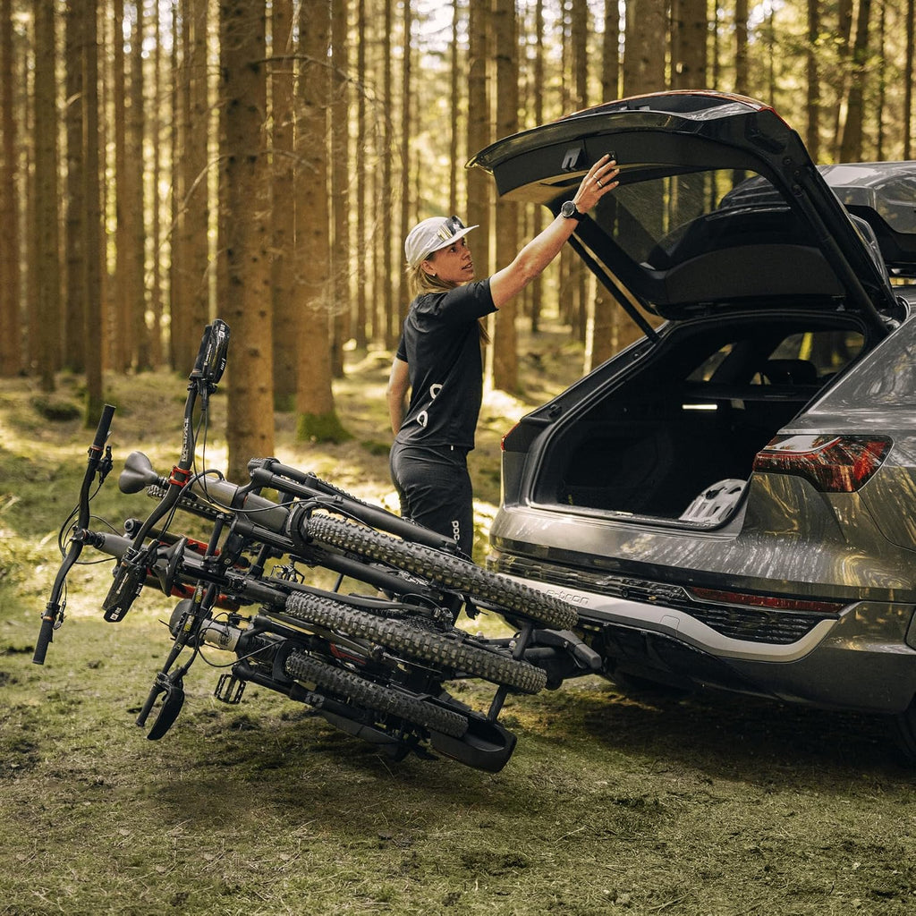 Thule EasyFold 3 945100 Fahrradträger, 3–4 Fahrräder, 60 kg, E-Bike, klappbar, 13-polig, Schwarz