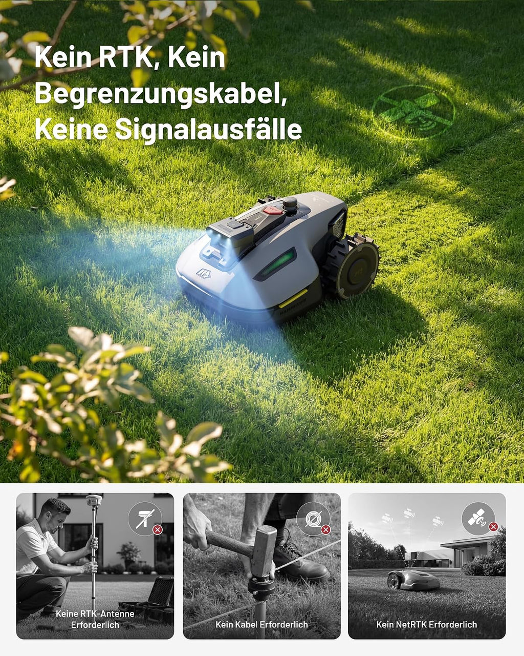 MAMMOTION YUKA mini 2 500 Mähroboter mit mini Garage(separater Versand)
