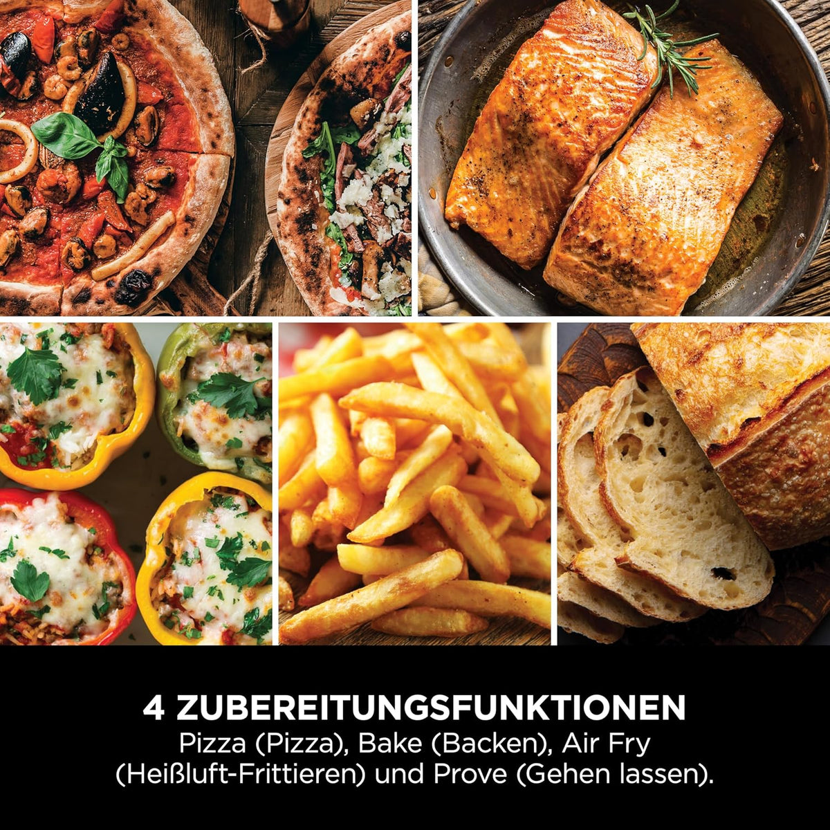 Ninja Artisan Outdoor-Pizzaofen und Heißluftfritteuse, 4 Funktionen: Pizza