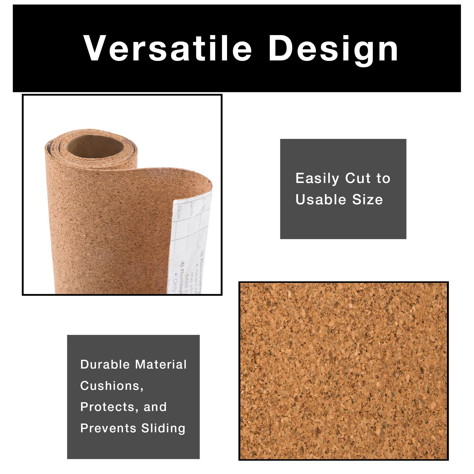 Adhesive Shelf Liner - Cork