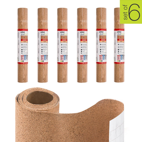 Smart Design Selbstklebende Korkfolie – Natur-Kork für Regale, Schubladen & Schränke (45 x 122 cm)