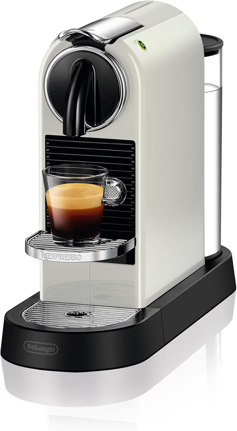 Nespresso De'Longhi EN267.BAE Citiz Kaffeemaschine mit Milchaufschäumer, Energiesparfunktion, 1710W, 1 Liter, 37.2 x 21.8 x 27.7 cm, Schwarz