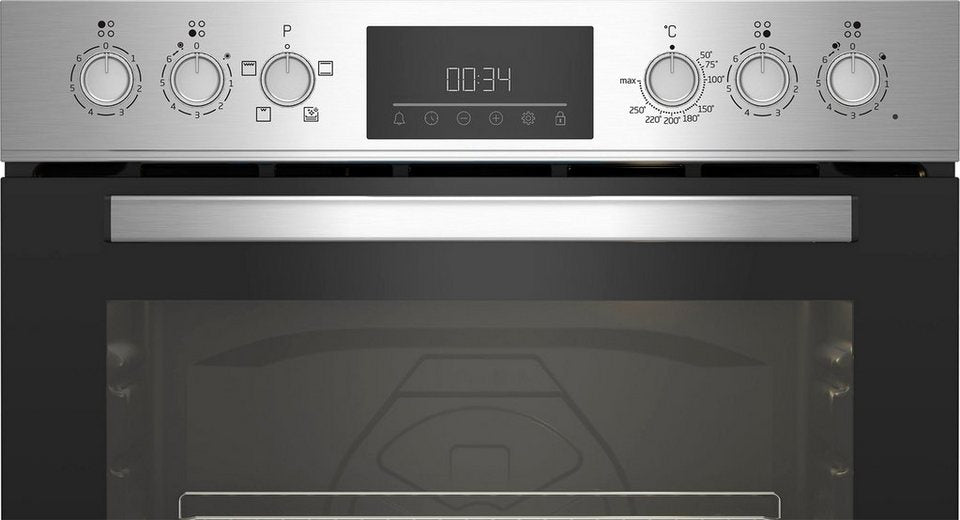 BEKO BBUC1132T0X Elektro-Herd-Set 74 l 8,8 kW