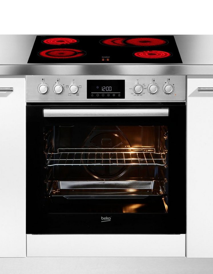 BEKO BBUC1132T0X Elektro-Herd-Set 74 l 8,8 kW