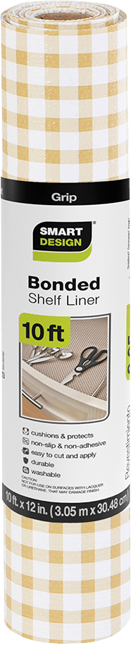 Bonded Grip Shelf Liner - 12 Inch x 10 Feet - Non-Adhesive