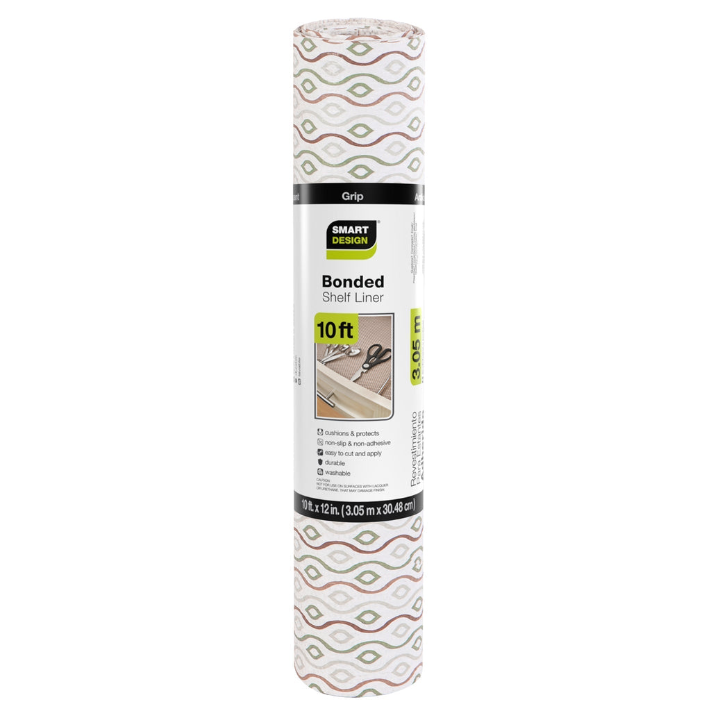 Bonded Grip Shelf Liner - 12 Inch x 10 Feet - Non-Adhesive
