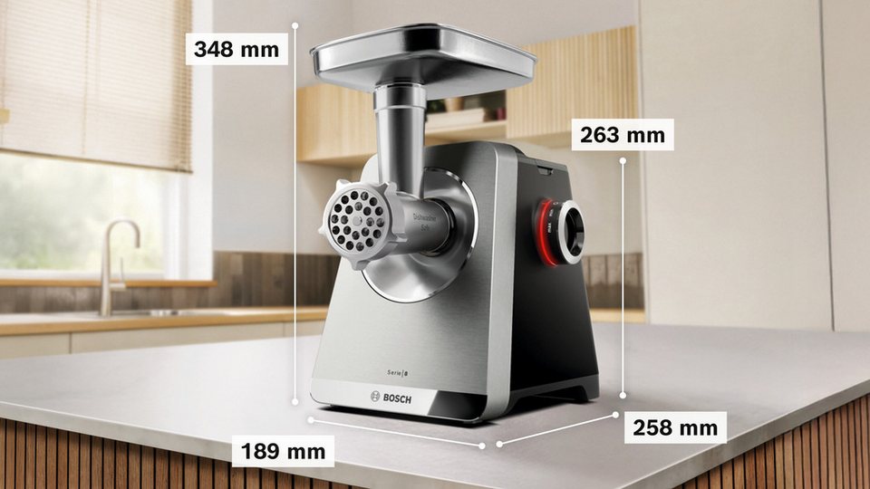 BOSCH MFWS840M Fleischwolf Serie 8 800 W