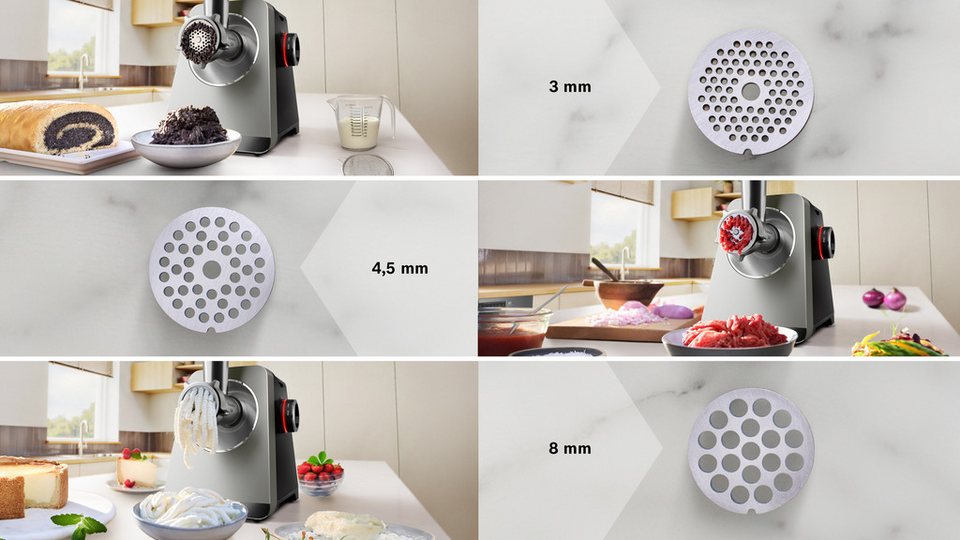 BOSCH MFWS840M Fleischwolf Serie 8 800 W