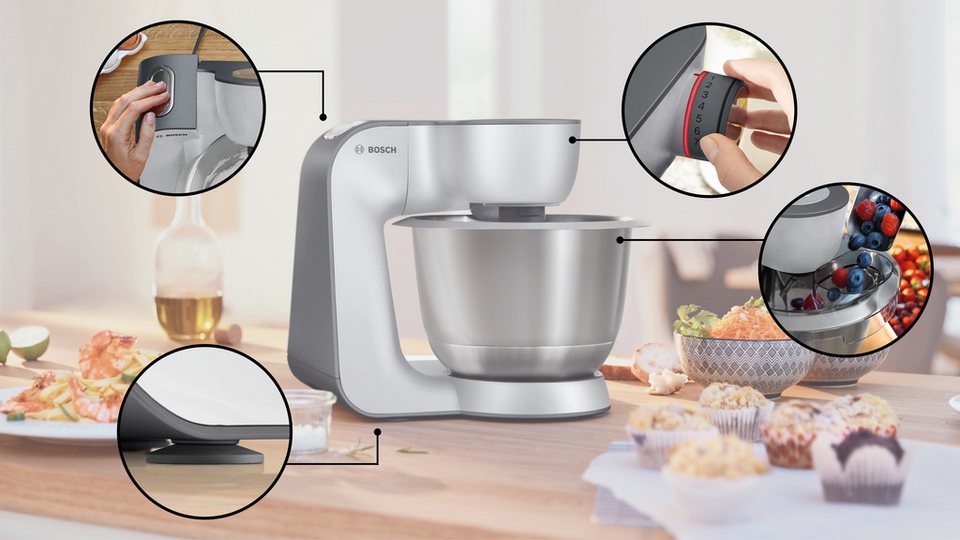 BOSCH MUM5935B Küchenmaschine Silber 3,9 l 1000 W