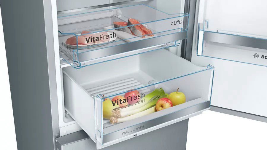 BOSCH KGE398IBP Kühl-Gefrierkombination Serie 6 343 l