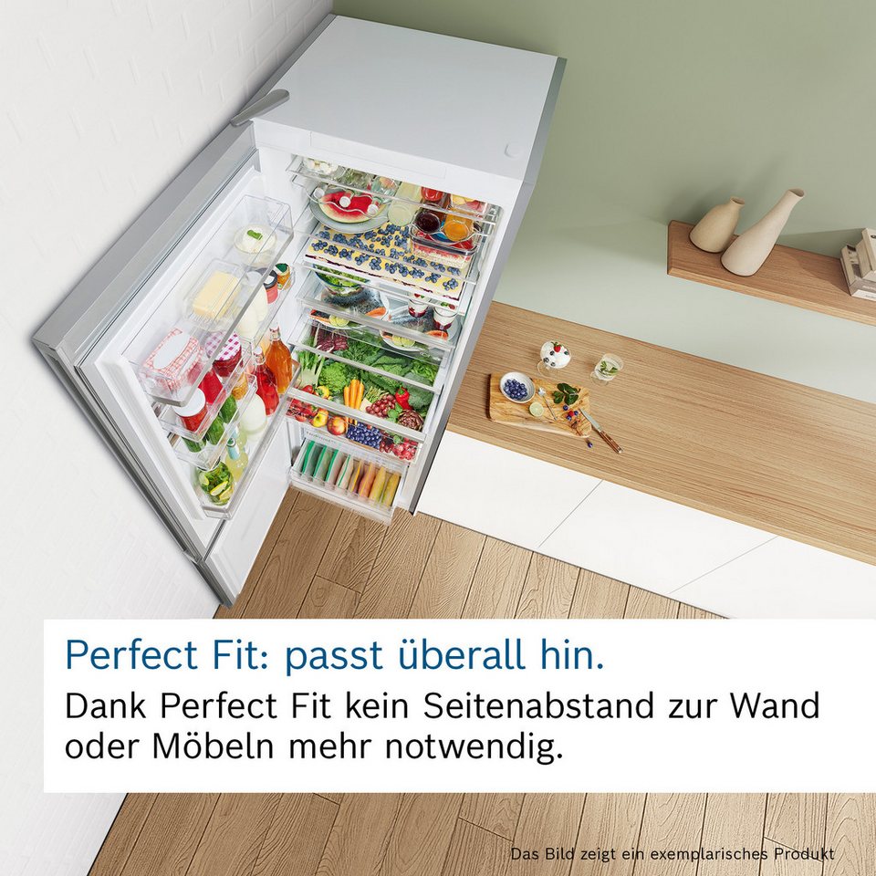 BOSCH KGE398IBP Kühl-Gefrierkombination Serie 6 343 l