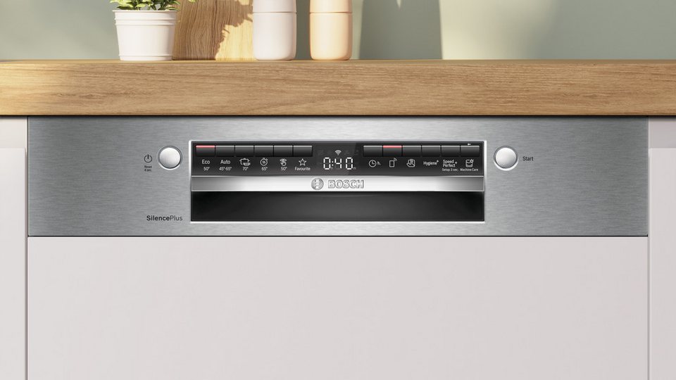 BOSCH SMI4EVS09E Teilintegrierbarer Geschirrspüler Serie 4 14 Maßgedecke