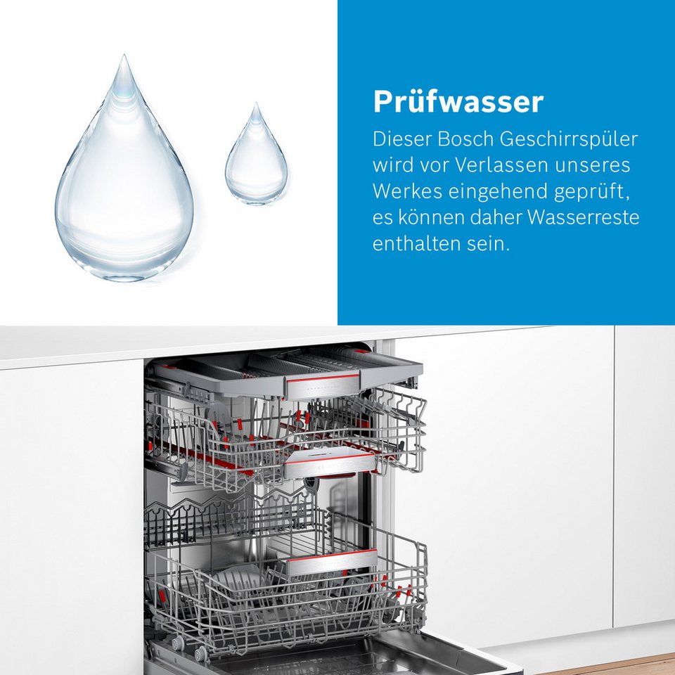 BOSCH SMU4EVS09E Unterbau-Geschirrspüler Serie 4 14 Maßgedecke