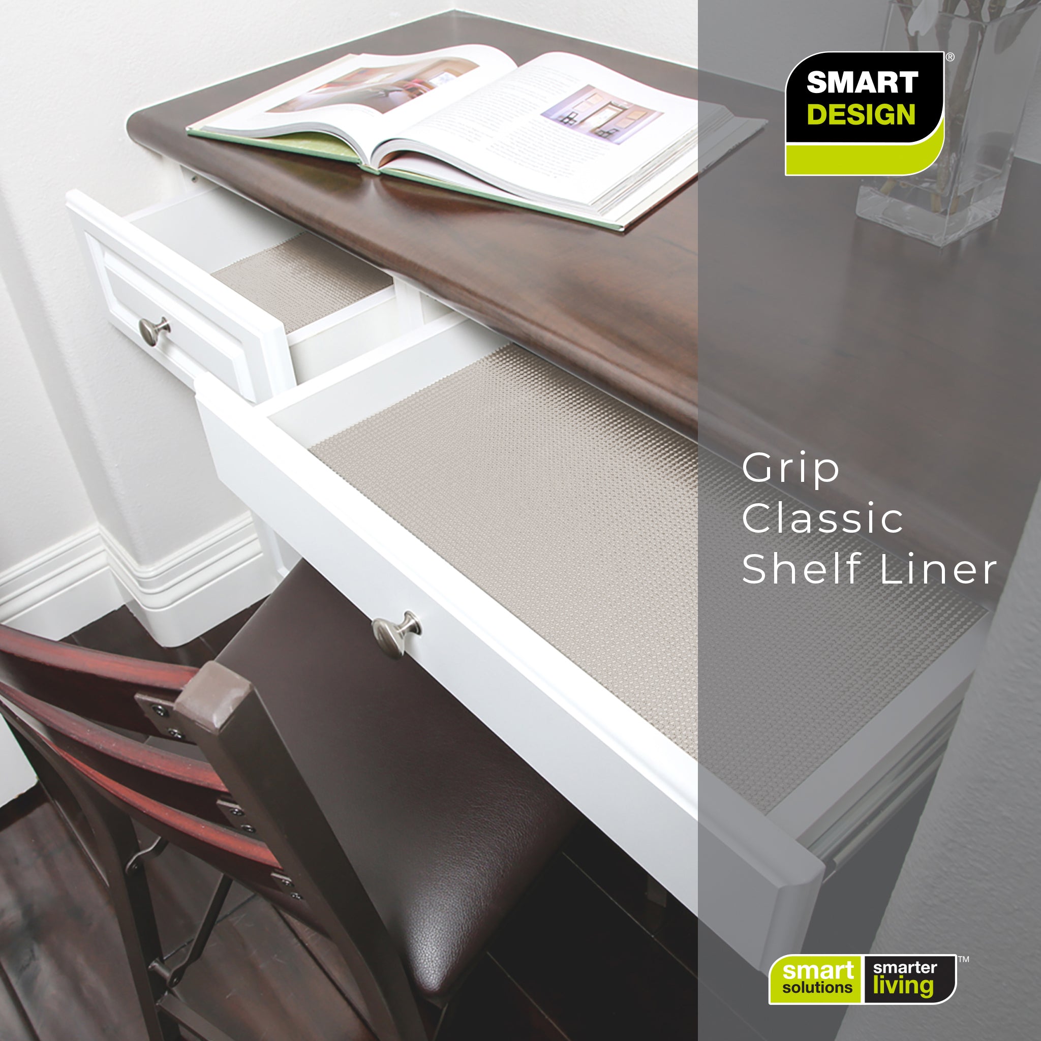 Classic Grip Shelf Liner - 12" x 10'