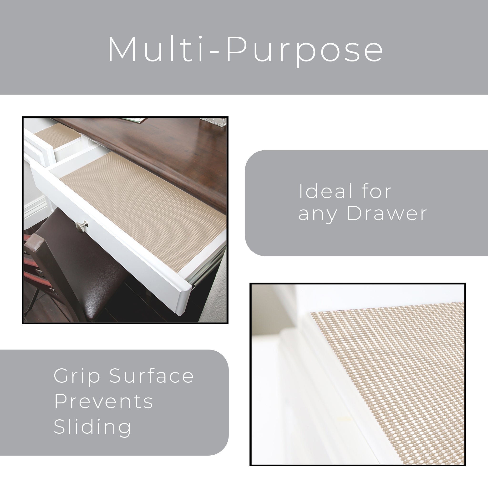 Classic Grip Shelf Liner - 12" x 10'