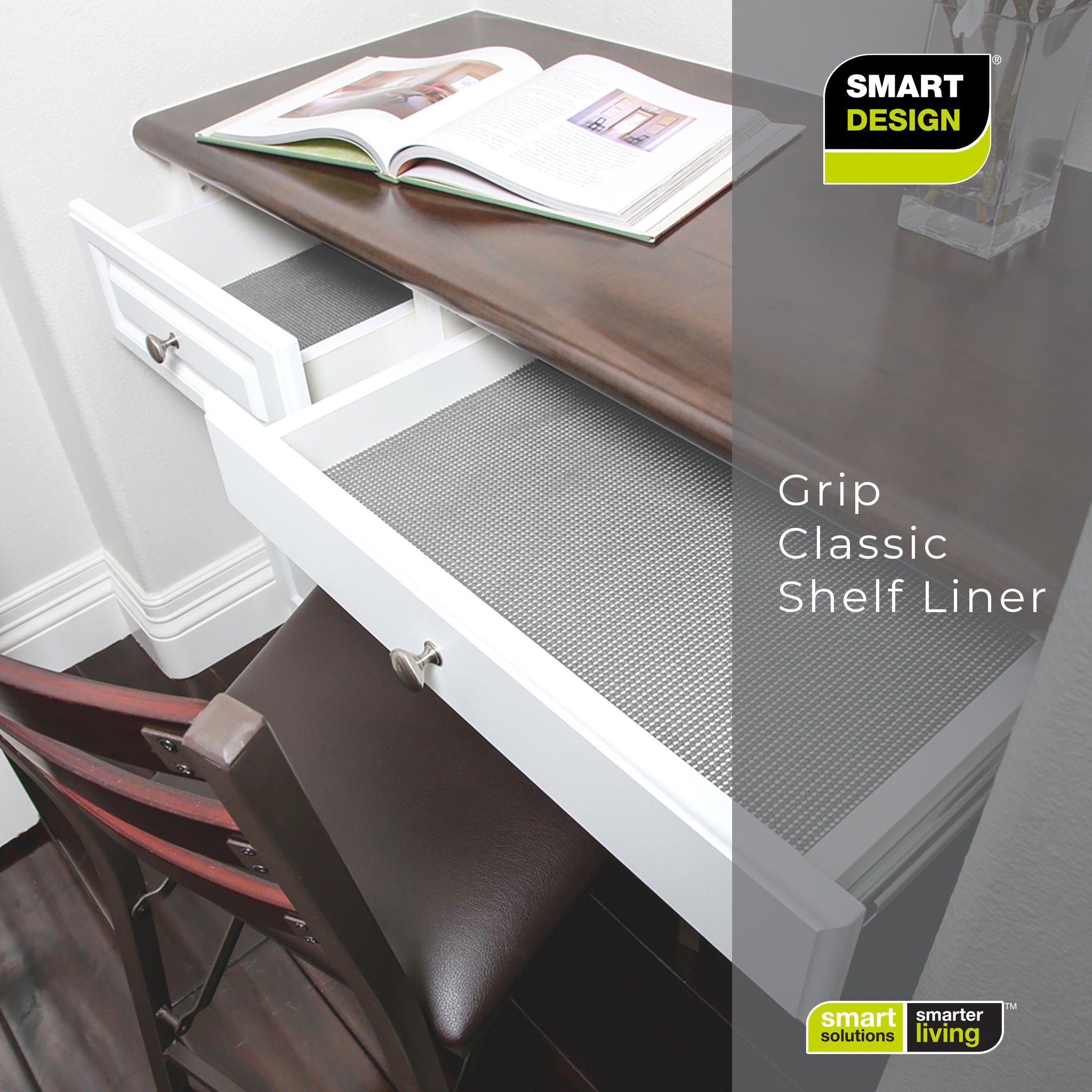Classic Grip Shelf Liner - 12" x 10'