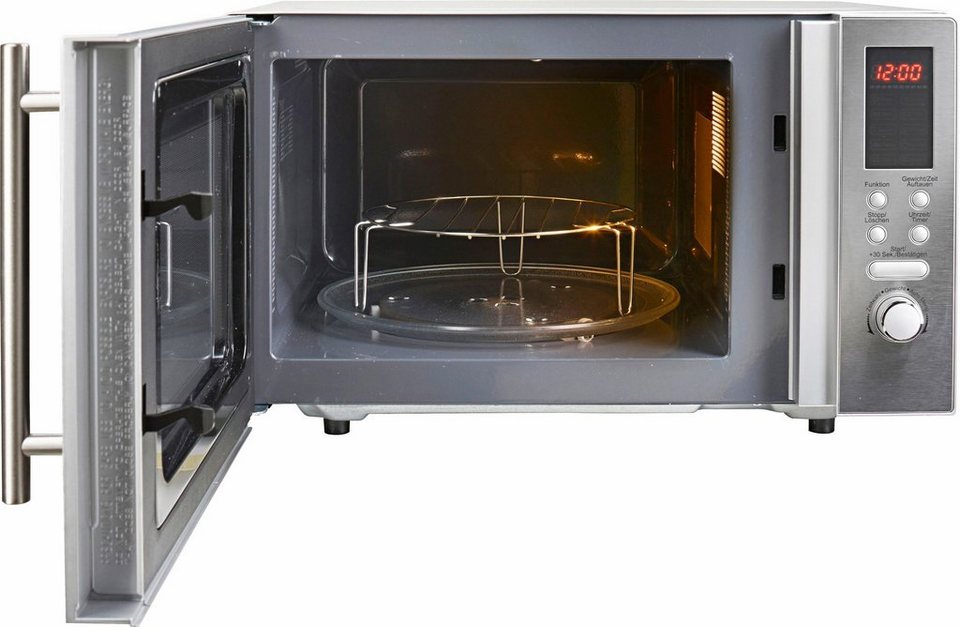 HANSEATIC AS823EBB-P Mikrowelle mit Grill Heißluft 23 l 800 W
