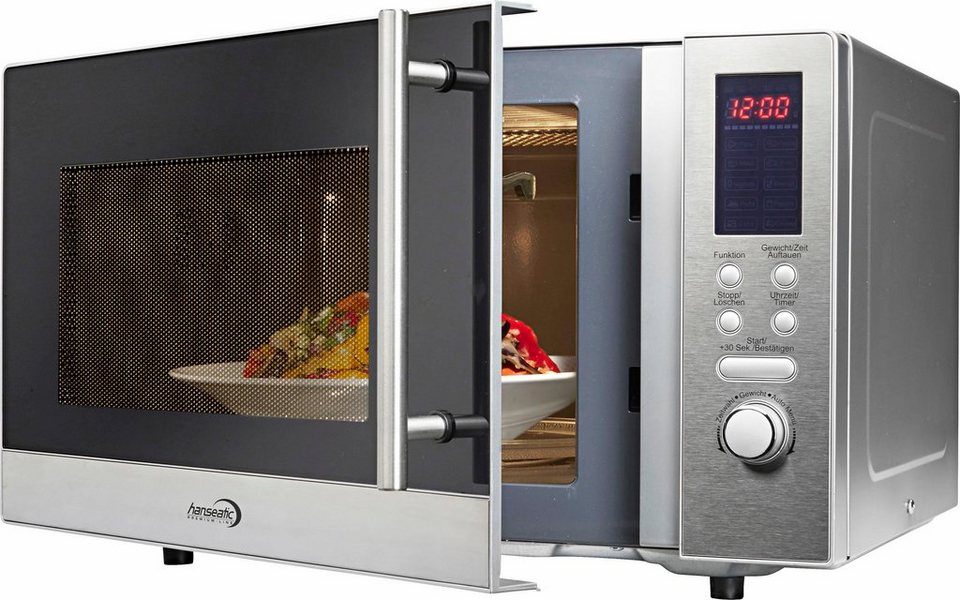 HANSEATIC AS823EBB-P Mikrowelle mit Grill Heißluft 23 l 800 W