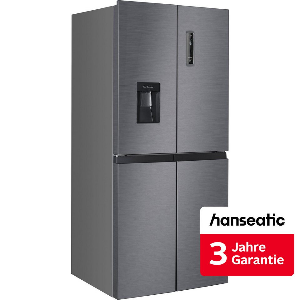 HANSEATIC HCDB18080DWDBI Multi Door Kühlschrank 419 l 220 W