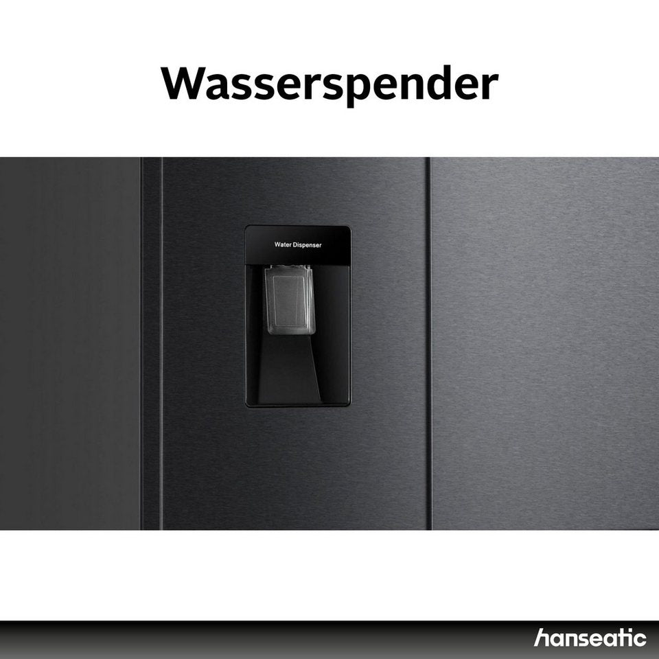 HANSEATIC HCDB18080DWDBI Multi Door Kühlschrank 419 l 220 W