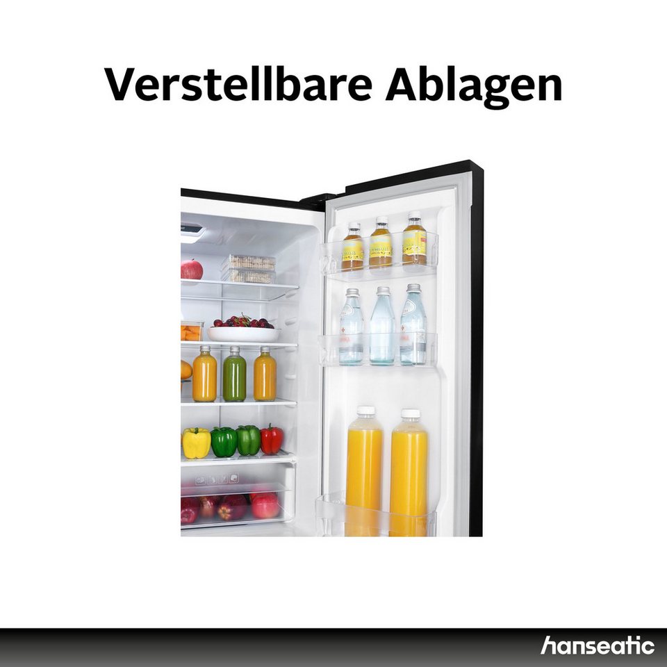 HANSEATIC HCDB18080DWDBI Multi Door Kühlschrank 419 l 220 W