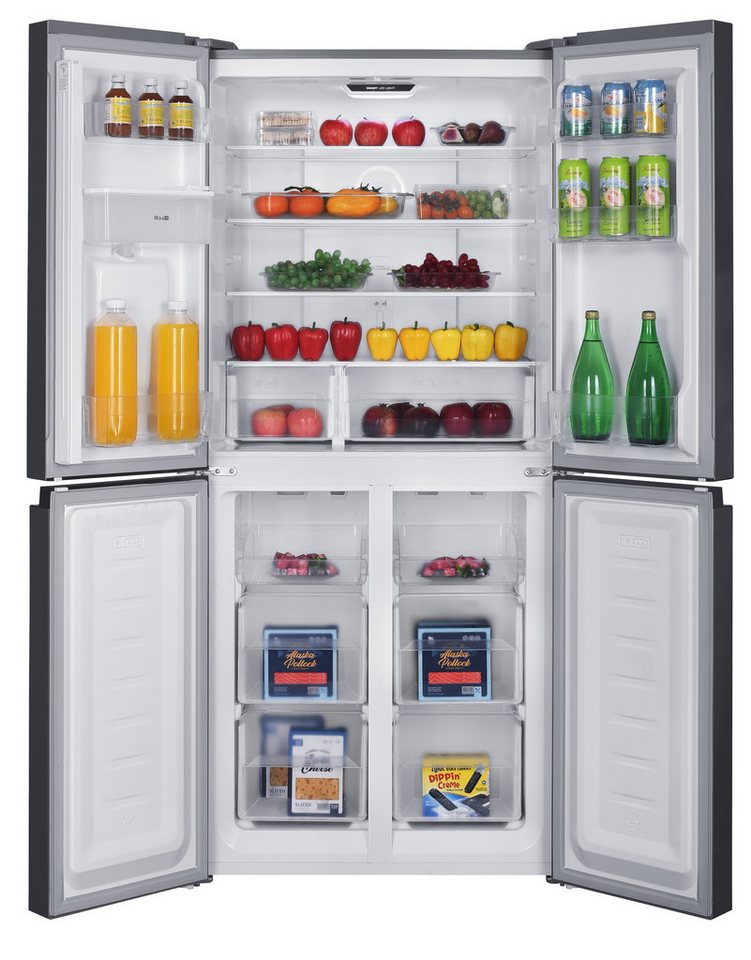 HANSEATIC HCDC18080CWDI Multi Door Kühlschrank 419 l