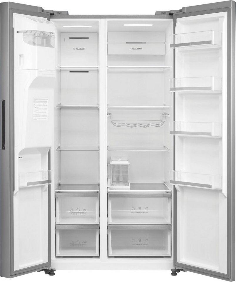 HANSEATIC HSBS17590CWEI Side-by-Side Kühlschrank 574 l 208 W