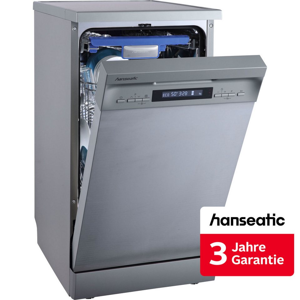 HANSEATIC HG4585C107636RI Standgeschirrspüler 10 Maßgedecke