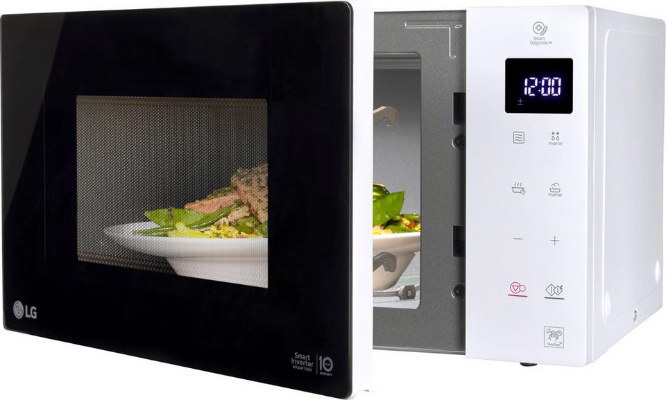 LG MS 23 NECBW Solo-Mikrowelle Smart Inverter 23 l Weiß 1000 W