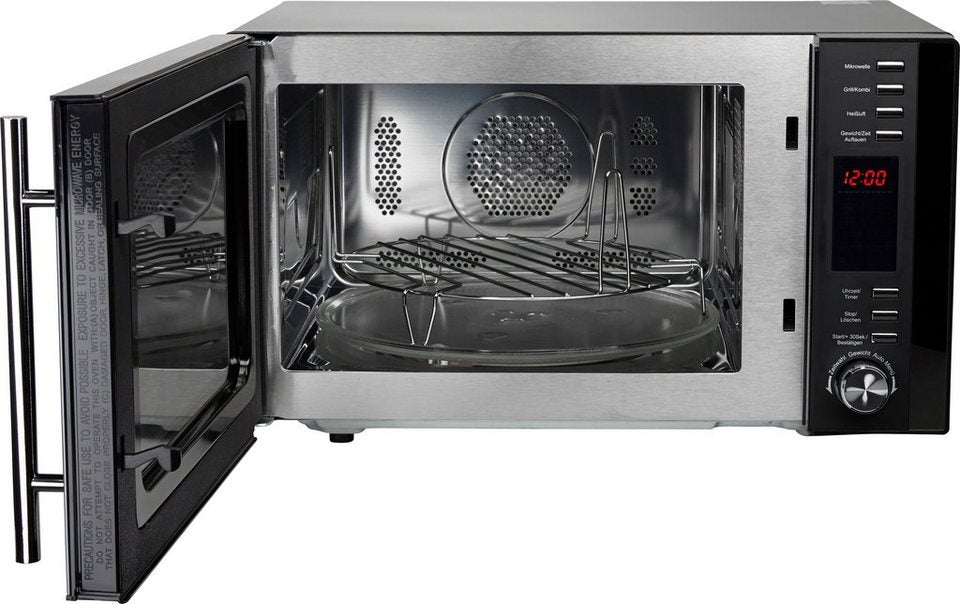 Privileg 285902 3-in-1 Mikrowelle mit Grill und Heißluft 25 l